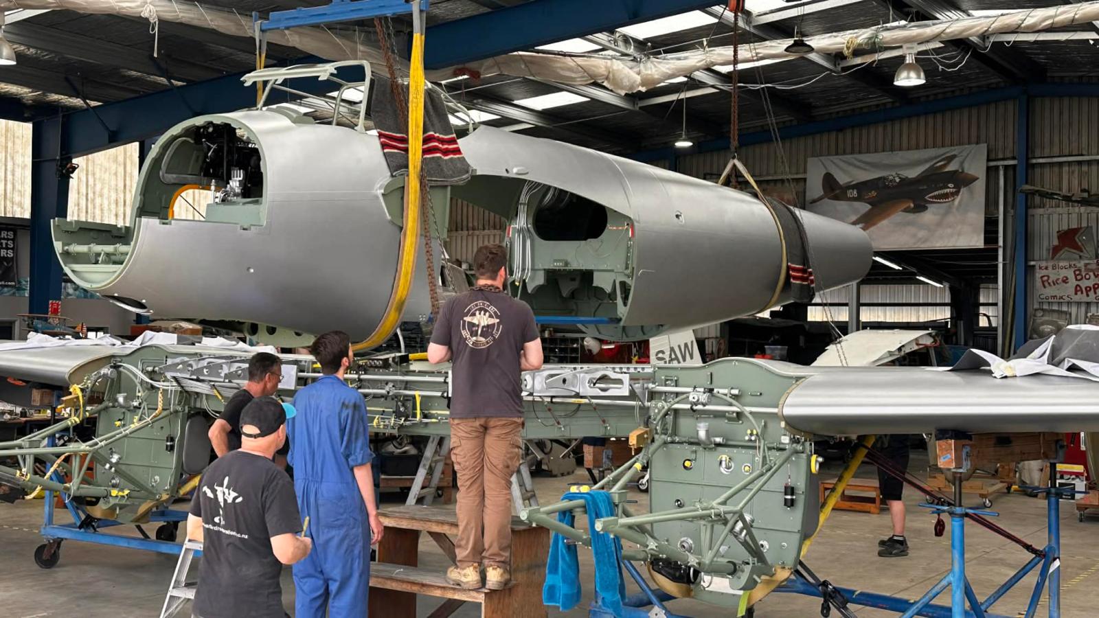 Mosquito being Assembled by a team of engineers in New Zealand